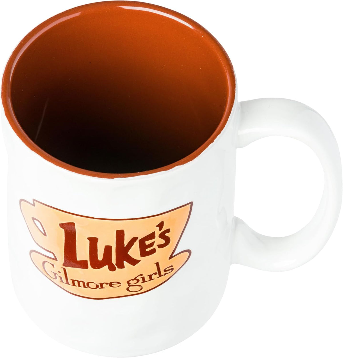 Gilmore Girls Diner, Wax Resist Ceramic Pottery Mug, 17oz