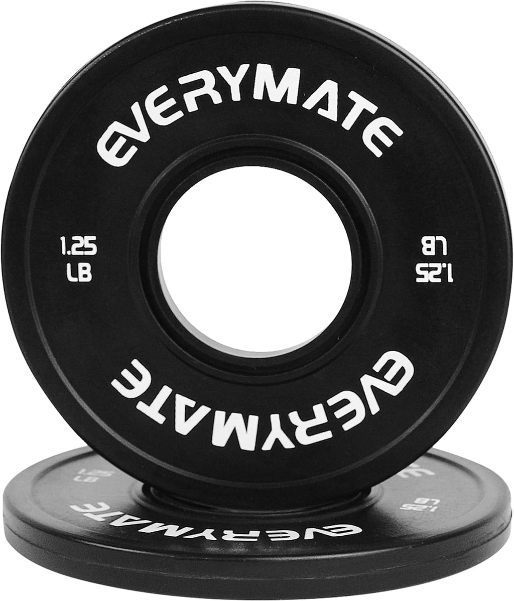Change Weight Plates 1.25LB 2.5LB 5LB Set Fractional Olympic Bumper Plates for Cross Training Steel Insert Strength