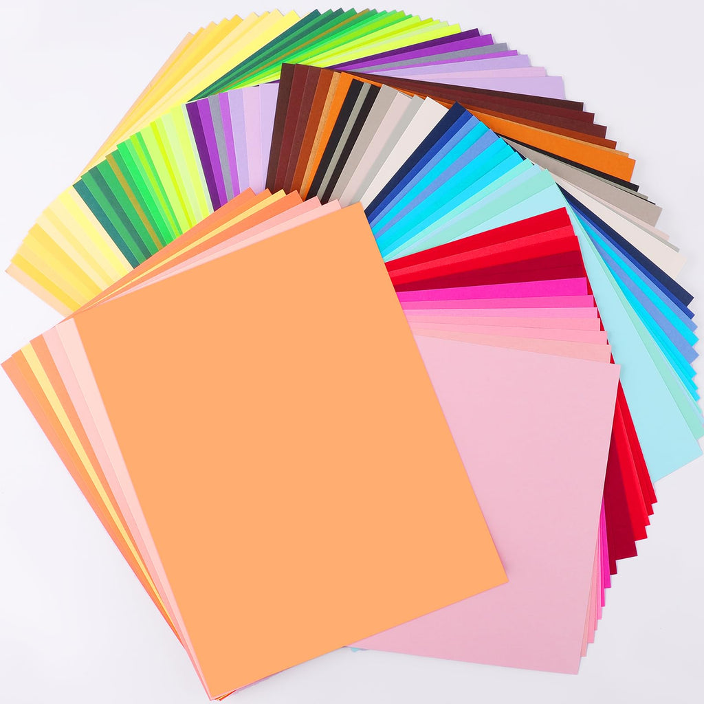 240 Sheets 8.5" X 11" Colored Cardstock, 80 Colors Card Stock