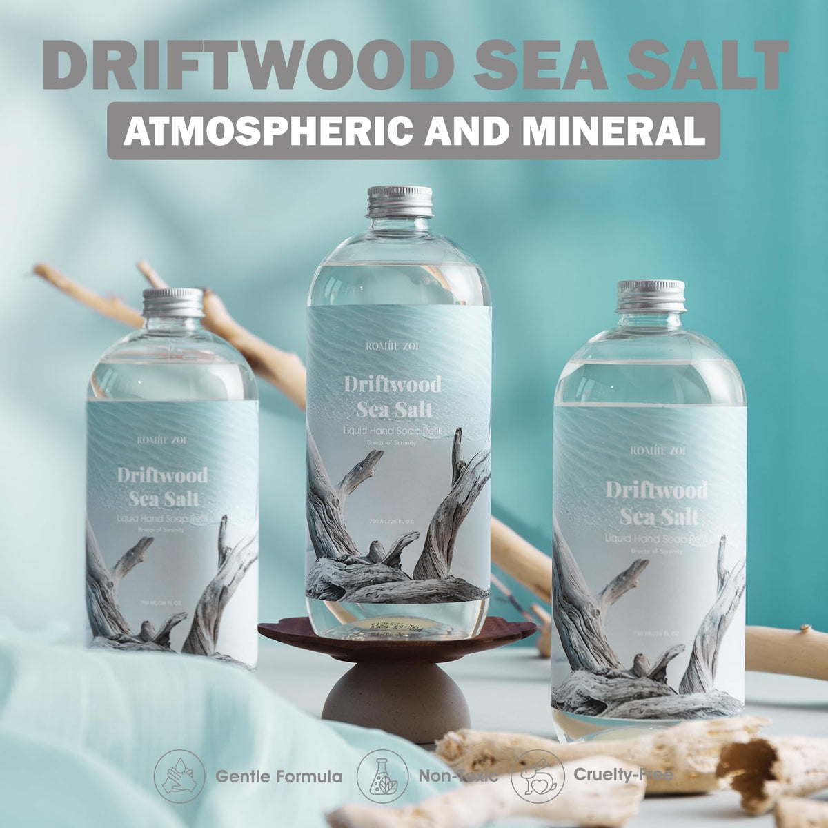 Liquid Hand Soap Refill, Driftwood, 26 Fl Oz, 3-Pack
