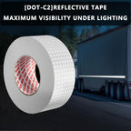 Reflective Tape 2 Inch x 30 Feet DOT-C2 Shining Star Fade Resistant White Reflective Tape Outdoor Waterproof Strong