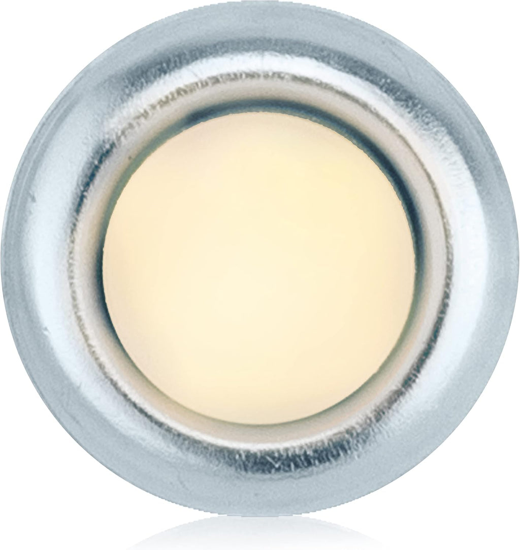 FMBSL Lighted Flush Mount Door Chime Doorbell Button, 1-Pack, Silver