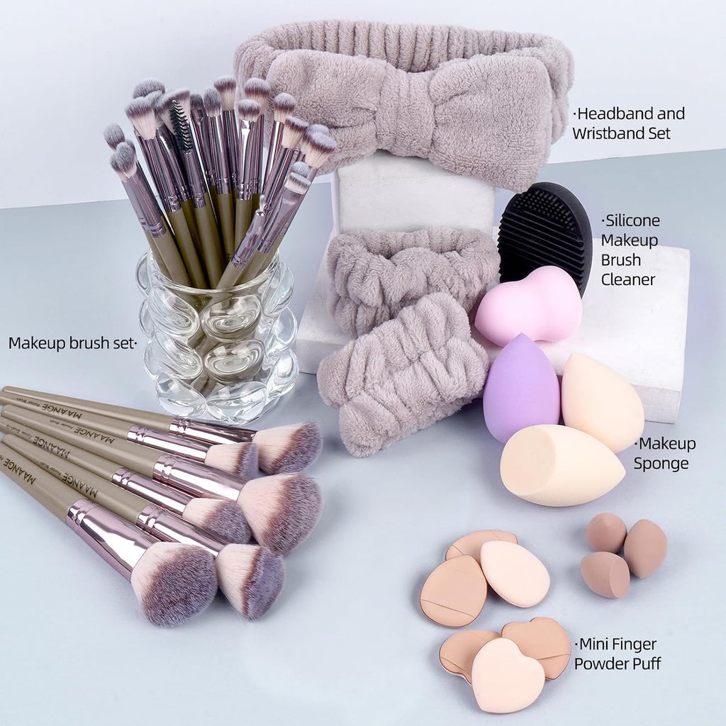 Makeup Brushes 51 Pcs Makeup Kit, Multi-functional Makeup Tool Set with Makeup Brush Foundation Brush Make up Brushes