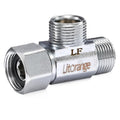 Lead-Free Brass 1 PCS 3/8 Inch Angle Stop Add-A-Tee Compression Tee Valve