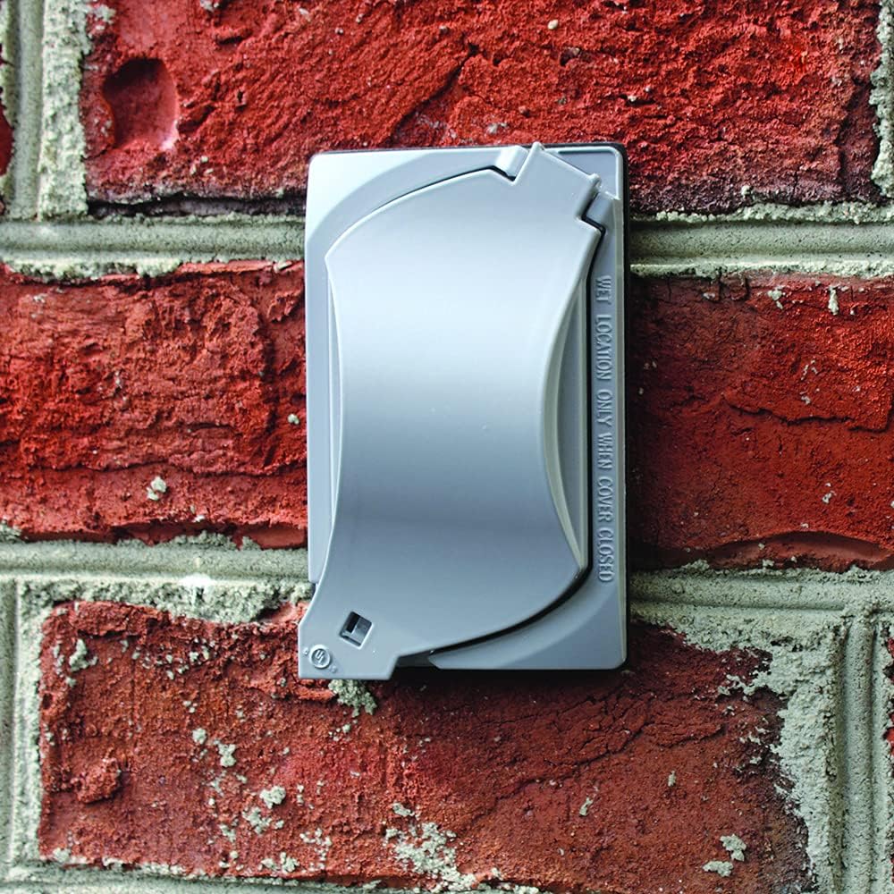 14147 1-Gang Universal Weatherproof Cover, Gray