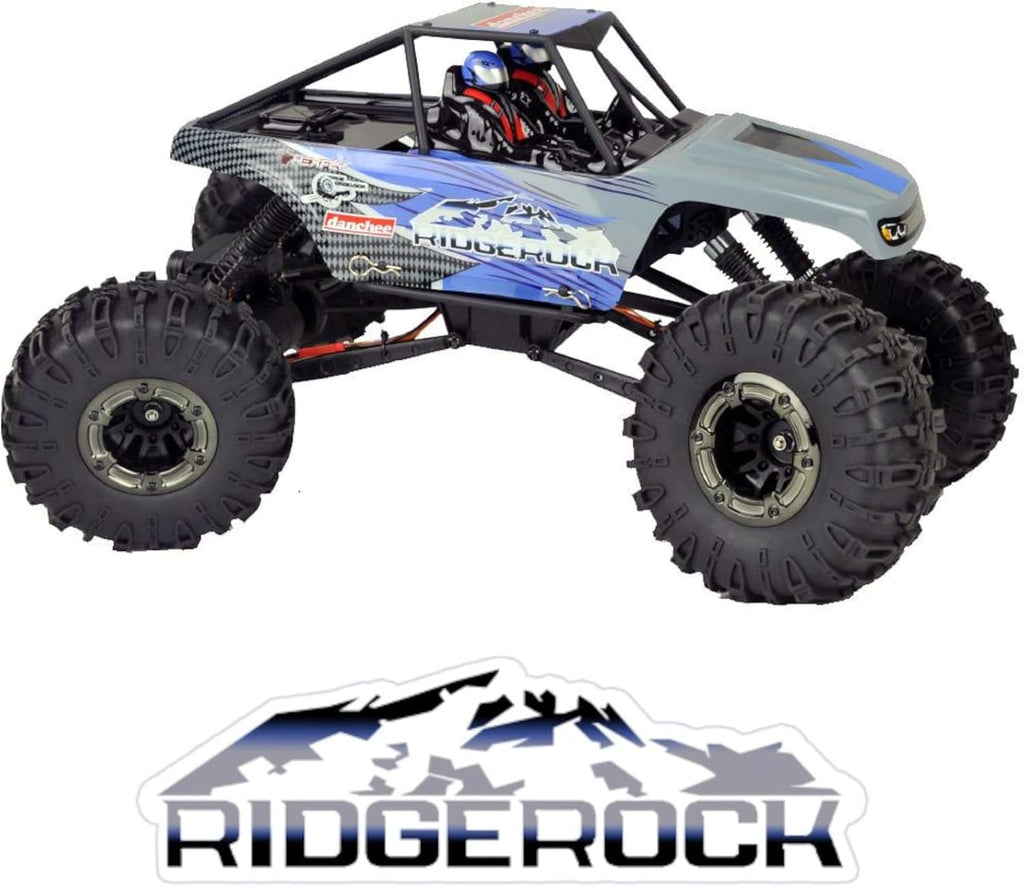 Danchee Ridgerock 1/10 Scale 4WD Electric RC Rock Crawler – RC Truck RTR with 2.4GHz Radio, Dual Motors, 4-Wheel