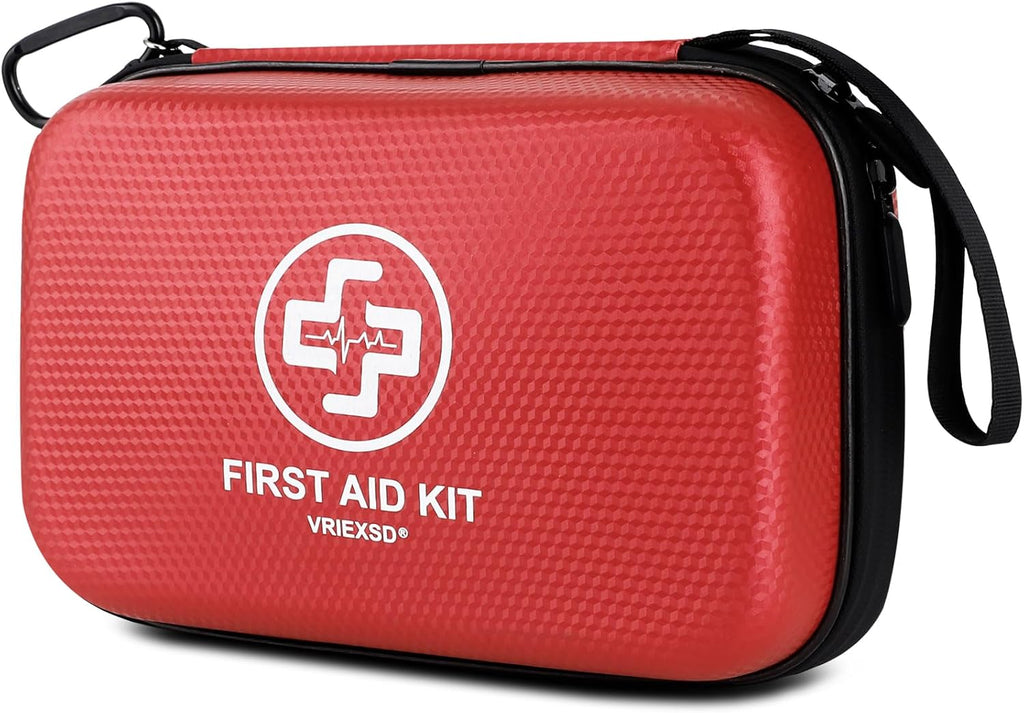 Premium First Aid Kit, 320 Piece Waterproof Hard Shell Eva First Aid Kit for Home, Camping, Cars, Hiking, Travel