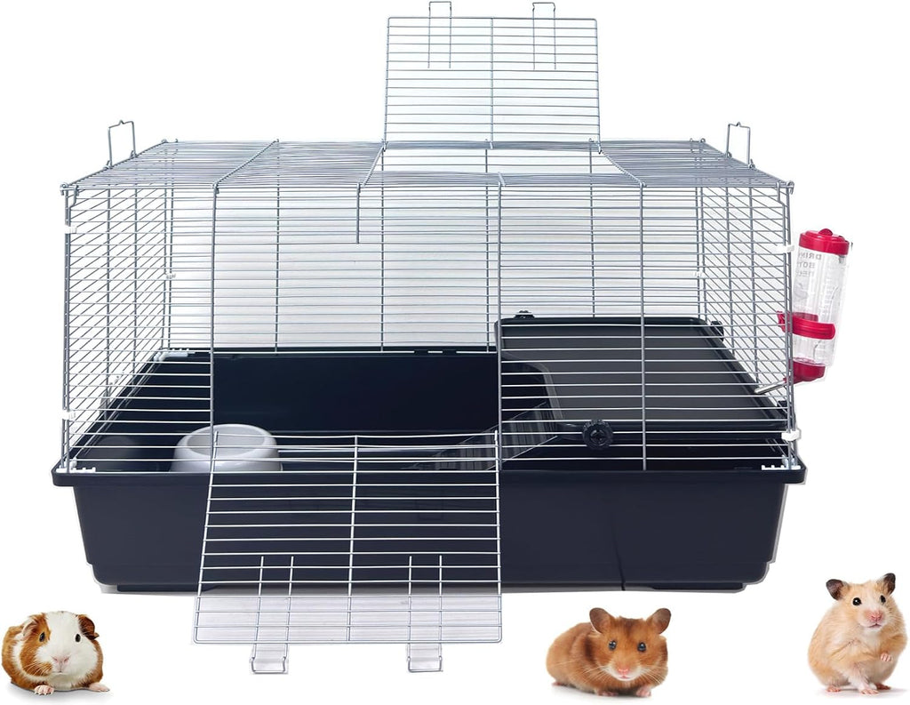 Large Pet Products Universal 2-Level Small Animals Home Critters Habitat Cage Narrow 3/8-inch Wire Spacing for Wide