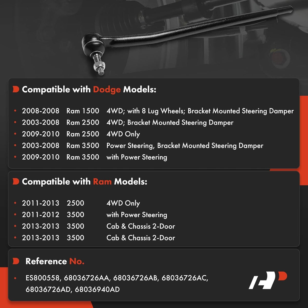 A-Premium Front Right At Connecting Rod Steering Drag Link