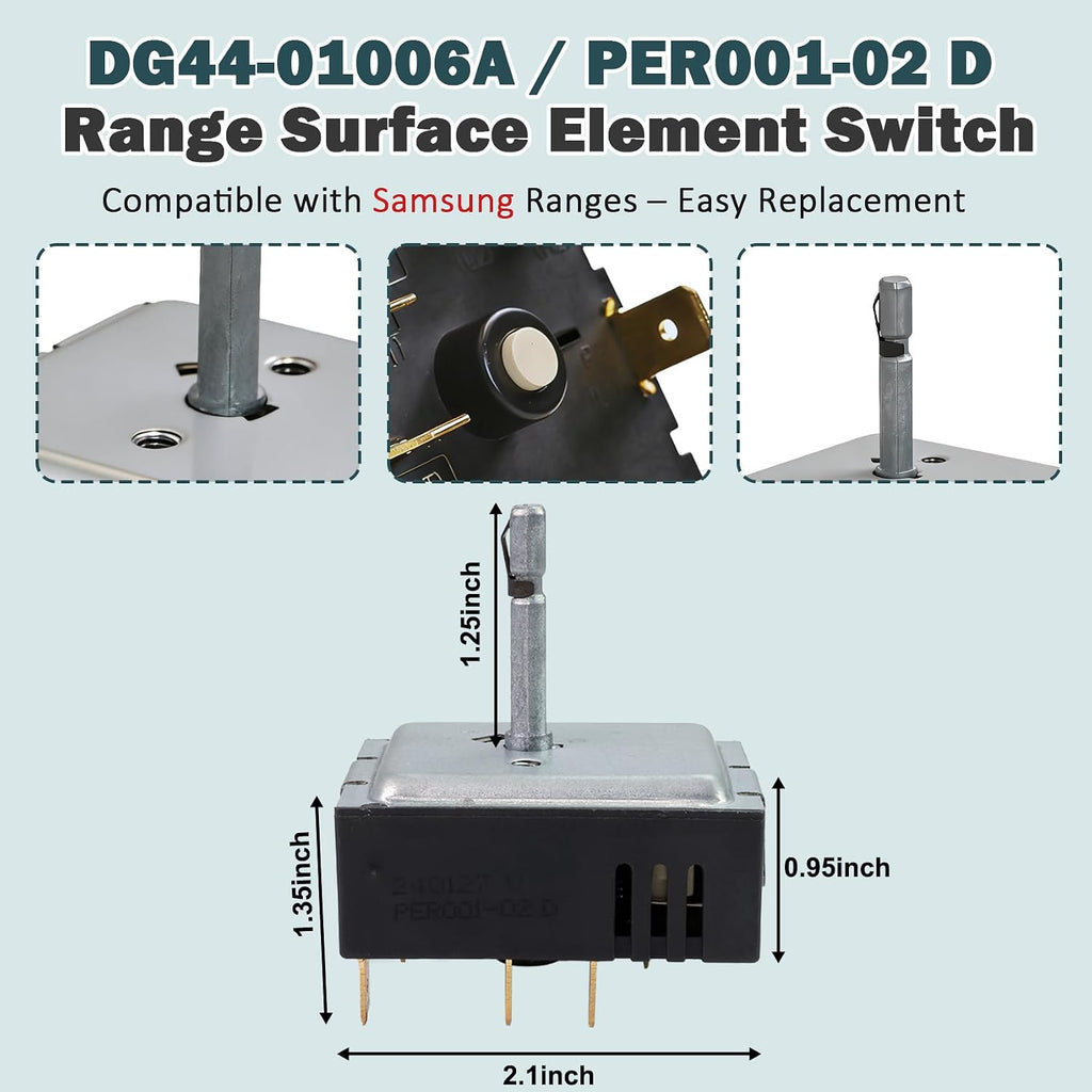 DG44-01006A PER001-02 D Range Regulator, Fits for Samsung Range/Ovens