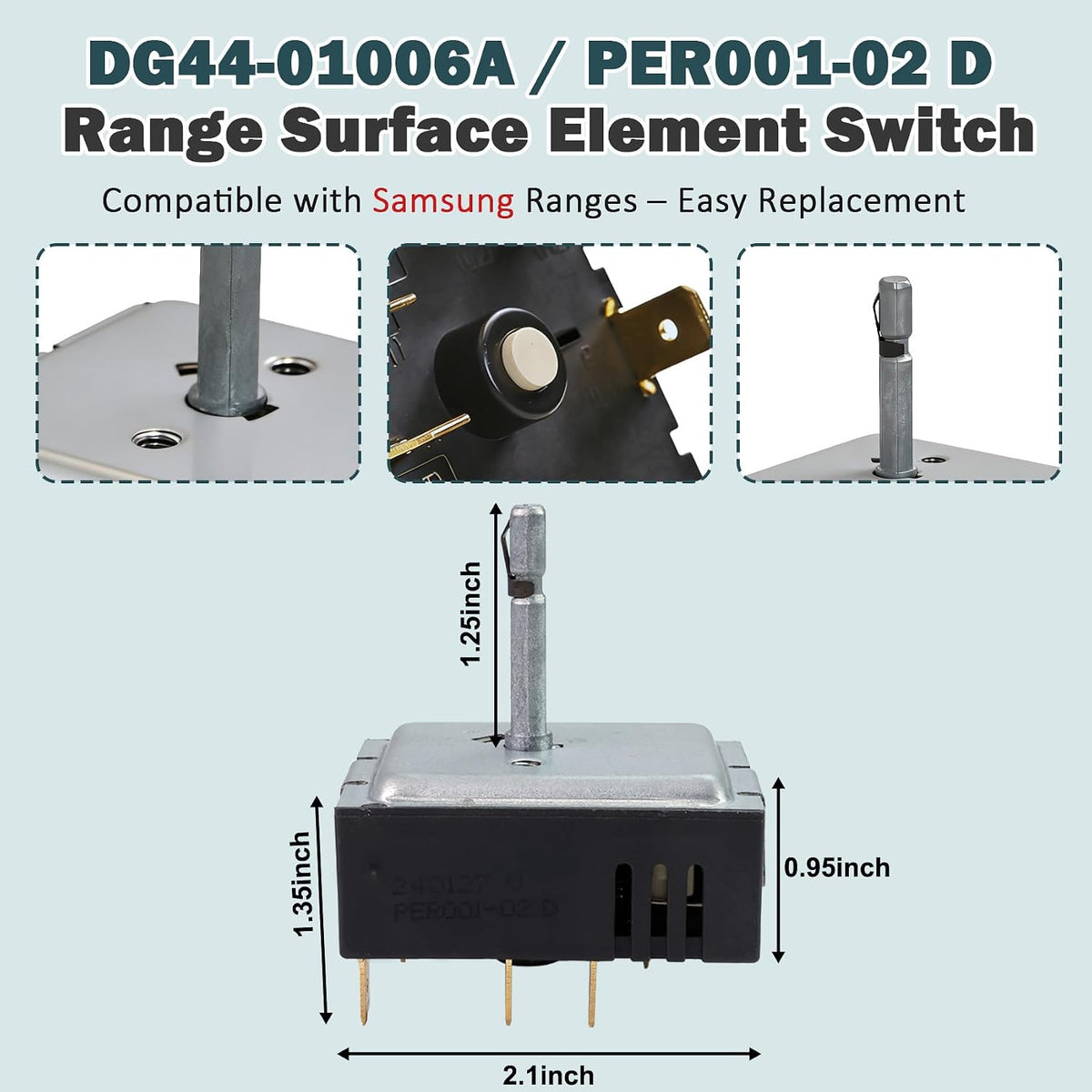 DG44-01006A PER001-02 D Range Regulator, Fits for Samsung Range/Ovens