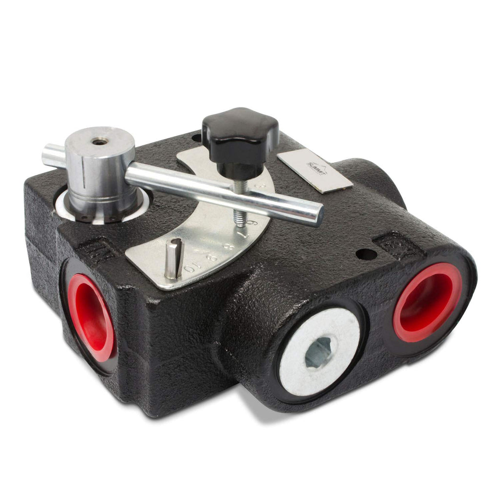 Hydraulic Adjustable Variable Flow Control Valve, 0-16 GPM, #8 SAE Ports