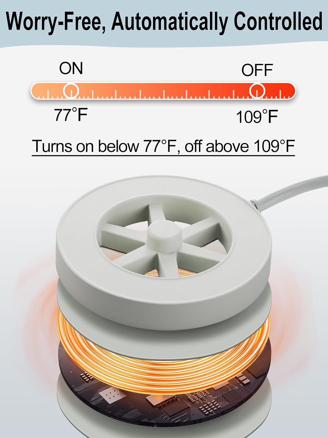 70W Bird Bath Heater for Outdoors in Winter