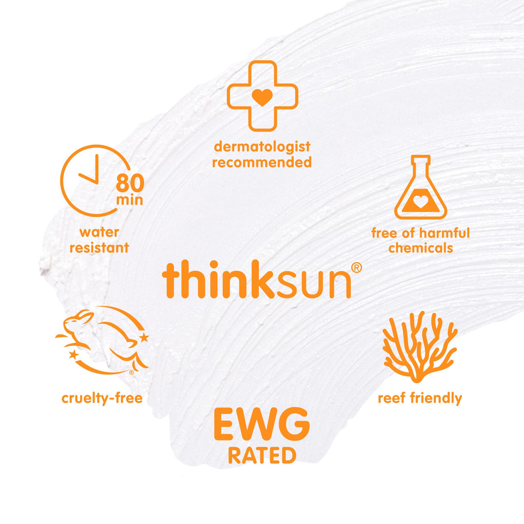 baby Mineral Sunscreen Stick SPF 30, 0.64 Oz, Vegan & Water Resistant
