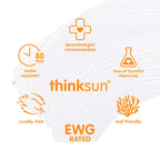 baby Mineral Sunscreen Stick SPF 30, 0.64 Oz, Vegan & Water Resistant