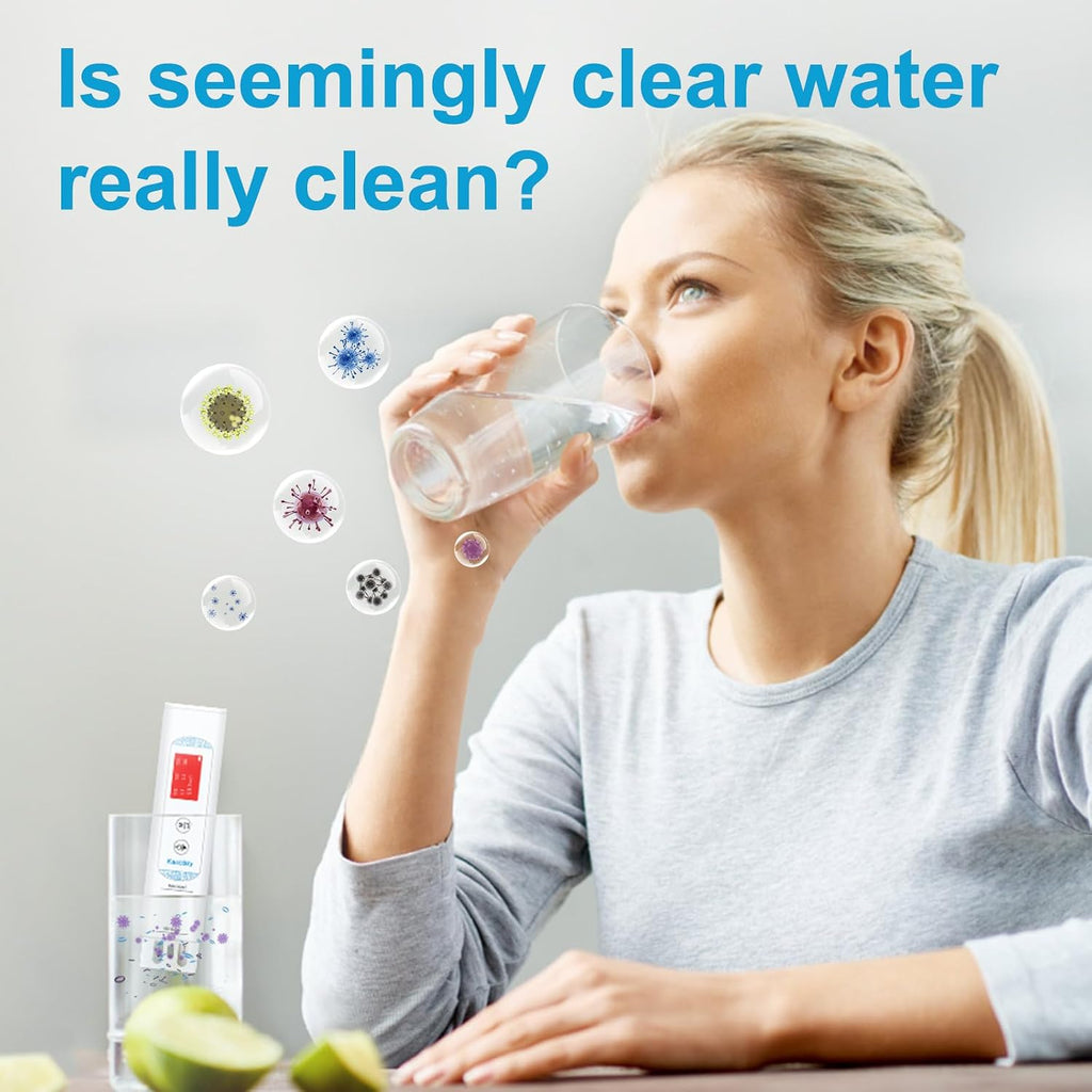 Drinking Water Tester with App, 6-in-1 Water Quality Tester