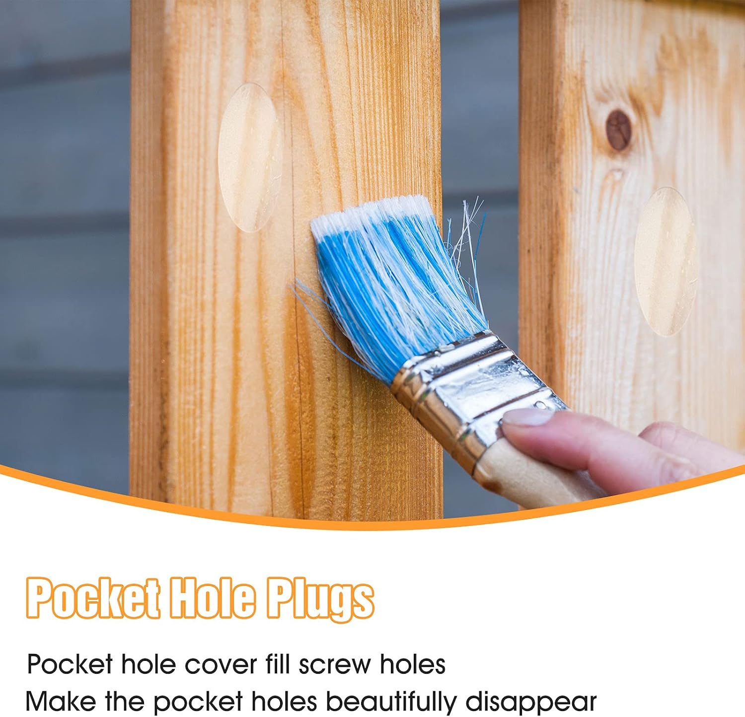 150 Pcs Solid Wood Pocket Hole Plugs for Screw Holes 3/8 Inch Wood Dowels Pine Hardwood Plugs Filler for Pocket Hole