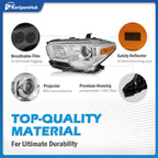 Headlights Assembly with Bulbs for 2016-2023 Toyota Tacoma