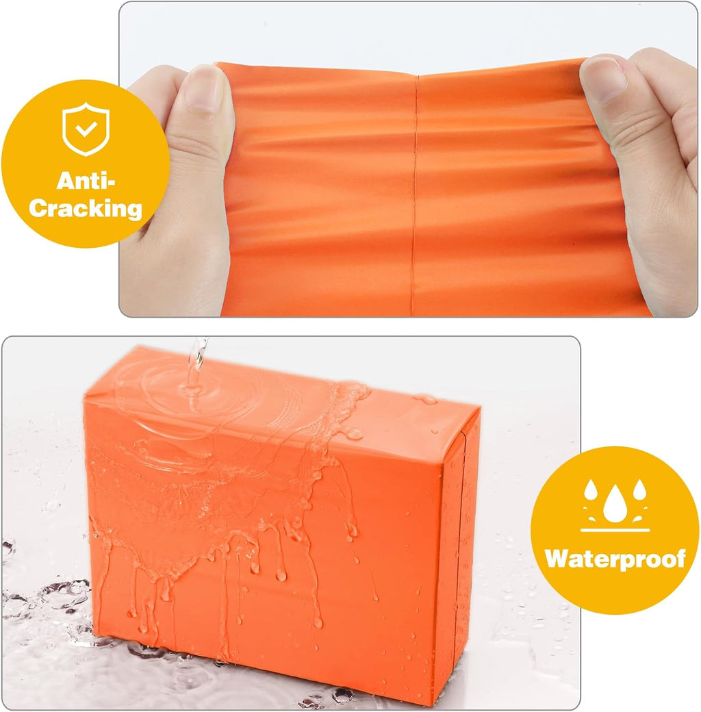 Large Poly Mailers 19x24 for Clothes and Business, Orange, 50 Pcs