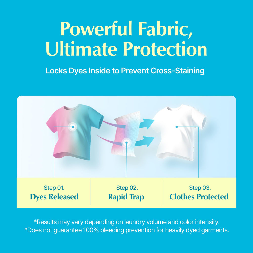 Easy Color Catcher Laundry Sheets for Mixed Loads, 50 Count