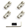 4 Pcs 6mm to 6mm Universal Joint Shaft Coupling for Motor