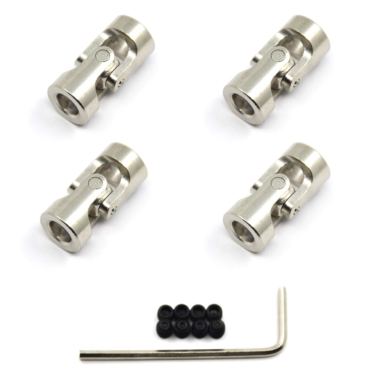4 Pcs 6mm to 6mm Universal Joint Shaft Coupling for Motor