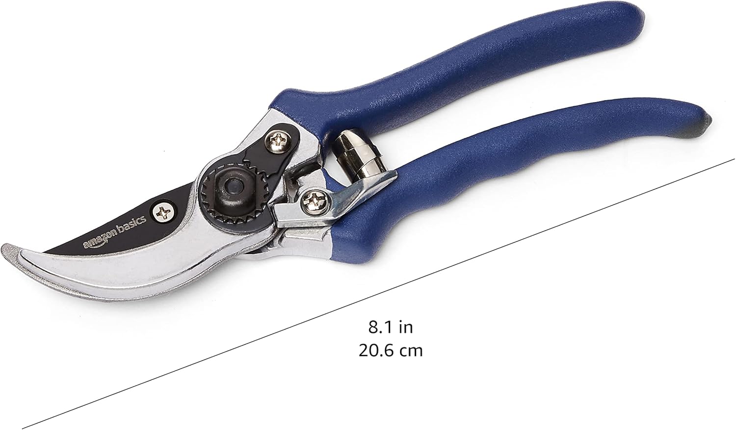Professional Bypass Pruning Shears, Garden Clippers, 8-inch Steel Hand Pruners, Rust Resistant with Ergonomic