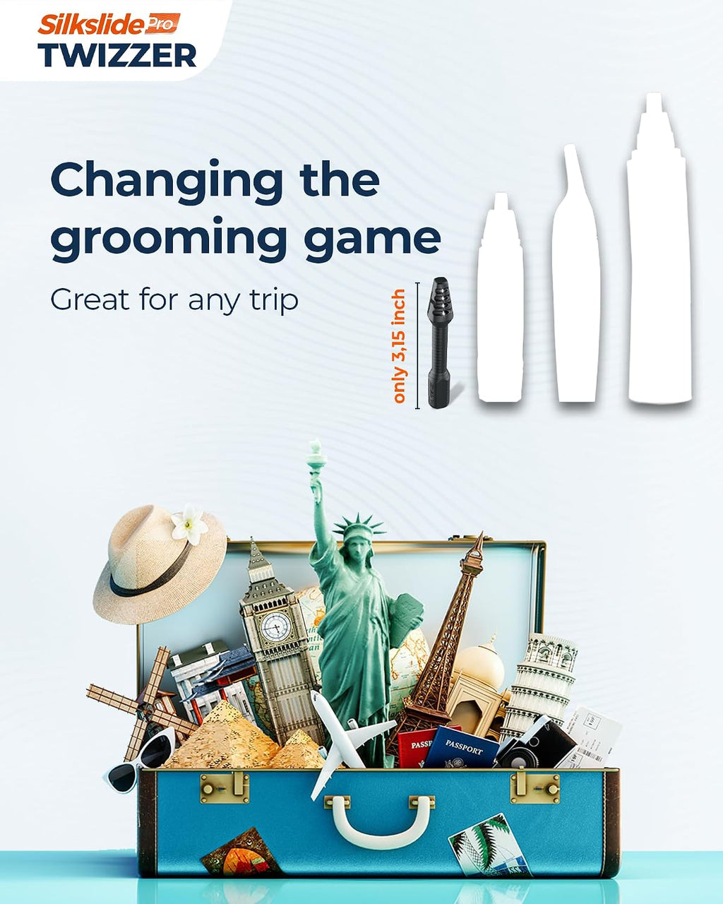 TWIZZER, Nose Hair and Ear Hair Trimmer for Men and Women, Twist and Trim Nasal Hair Removal, German Blades, Patented