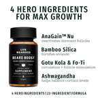 Beard Boost Beard Growth Vitamins for Men, 90-Day Supply