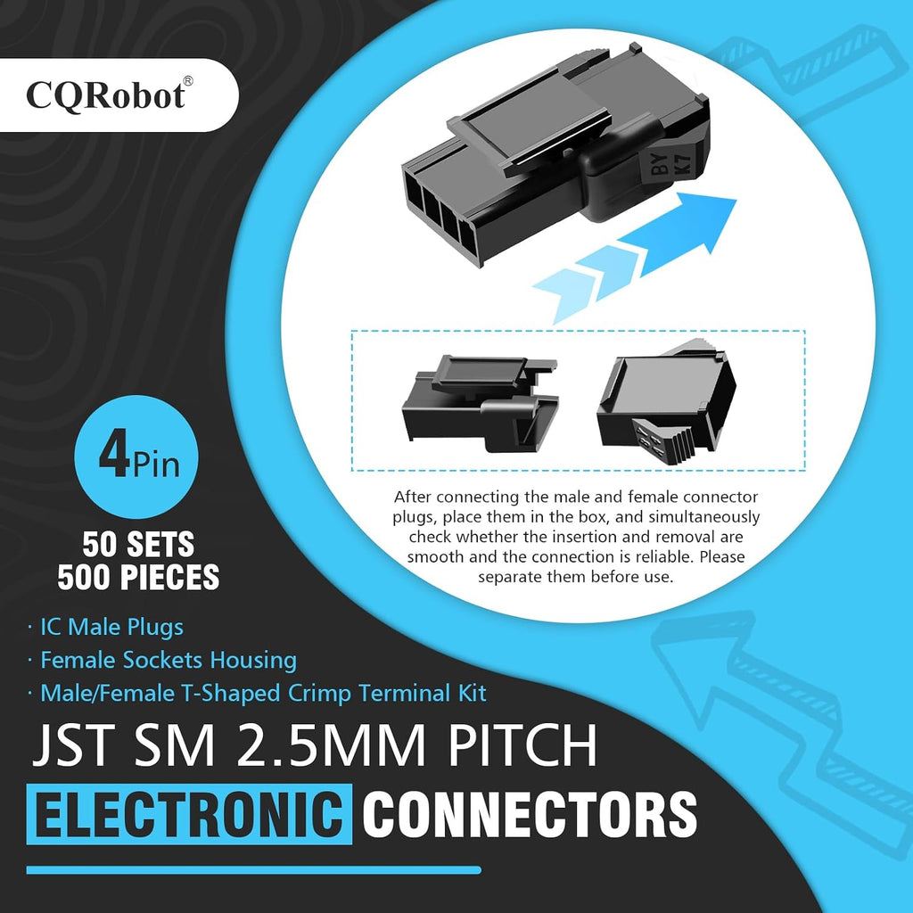CQRobot JST SM 2.5mm Pitch 4-Pin Electronic Computer Connector Adapter
