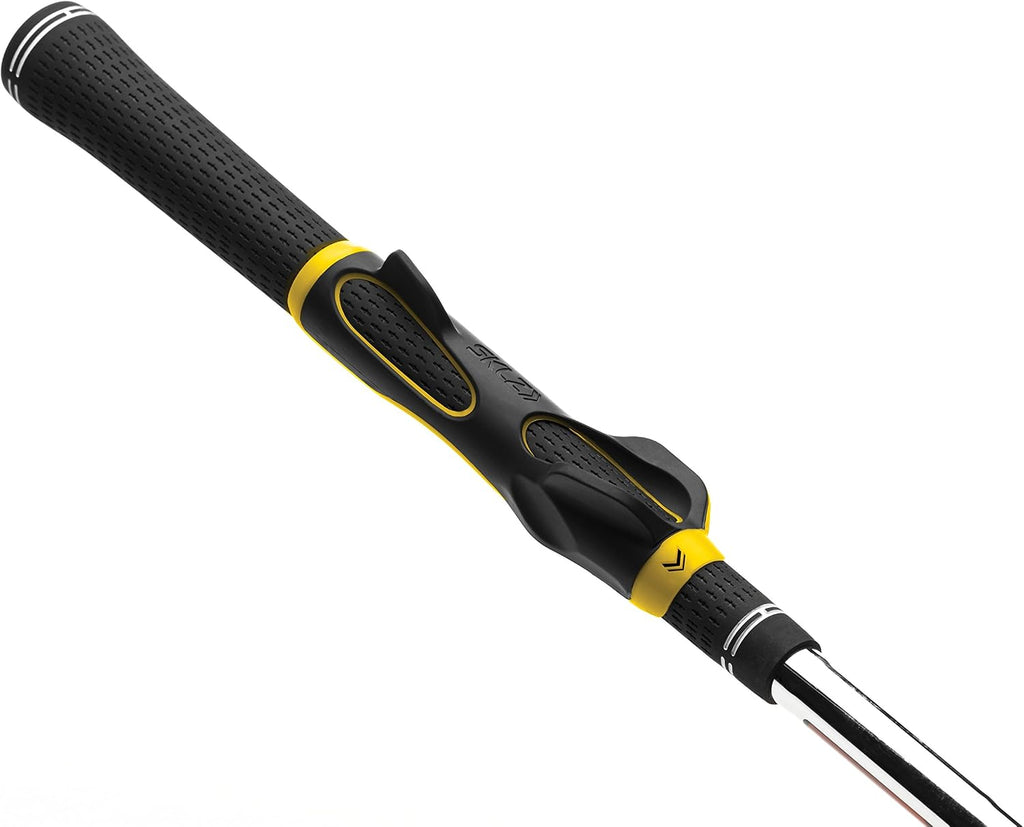 Golf Grip Trainer, Club Attachment for Correct Hand Positioning and Muscle Memory, Fits Standard Grips from Driver to