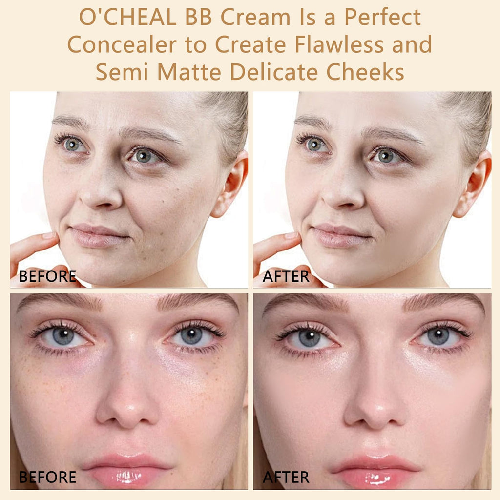 Full Coverage BB Cream Foundation with SPF 50+++(Ivory)