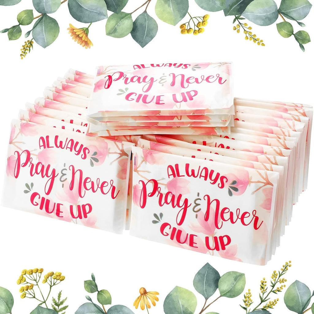 25 Pcs Bible Verse Pocket Tissues Travel Size Individual Packs