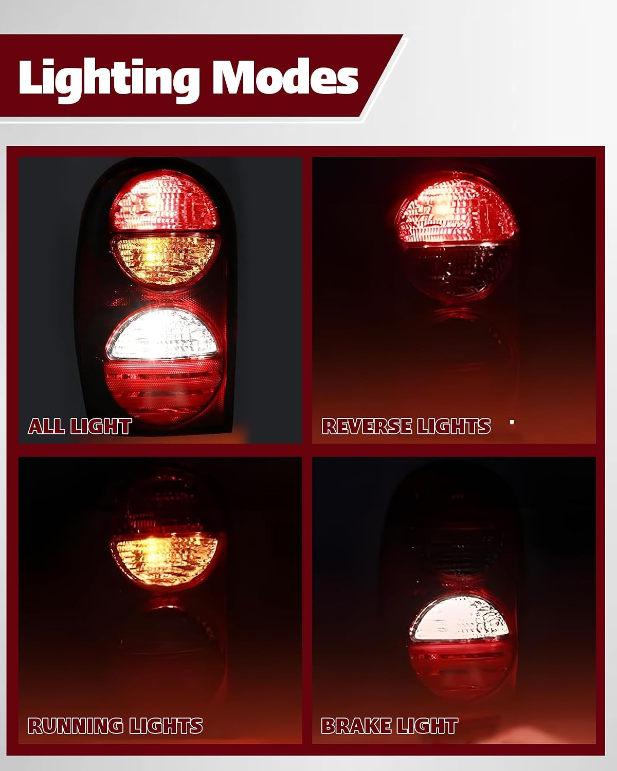 Left Tail Light Assembly for 2005-2007 Jeep Liberty Driver Side