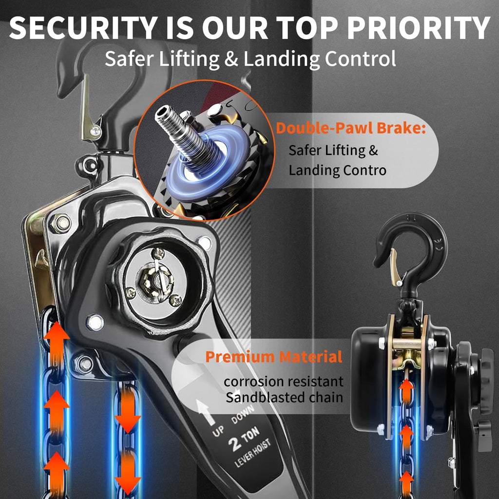 Ratchet Puller Hoists 2T/3m (Manual Lever Hoist 2T/3m)