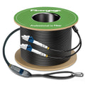 Outdoor LC to LC OS2 Fiber Patch Cable Singlemode TPU, 50M(165ft)