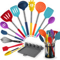 446°F Heat Resistant Silicone Kitchen Utensils, Cooking Utensil Set, Spatula Set, BPA Free, Kitchen Gadgets, Utensils