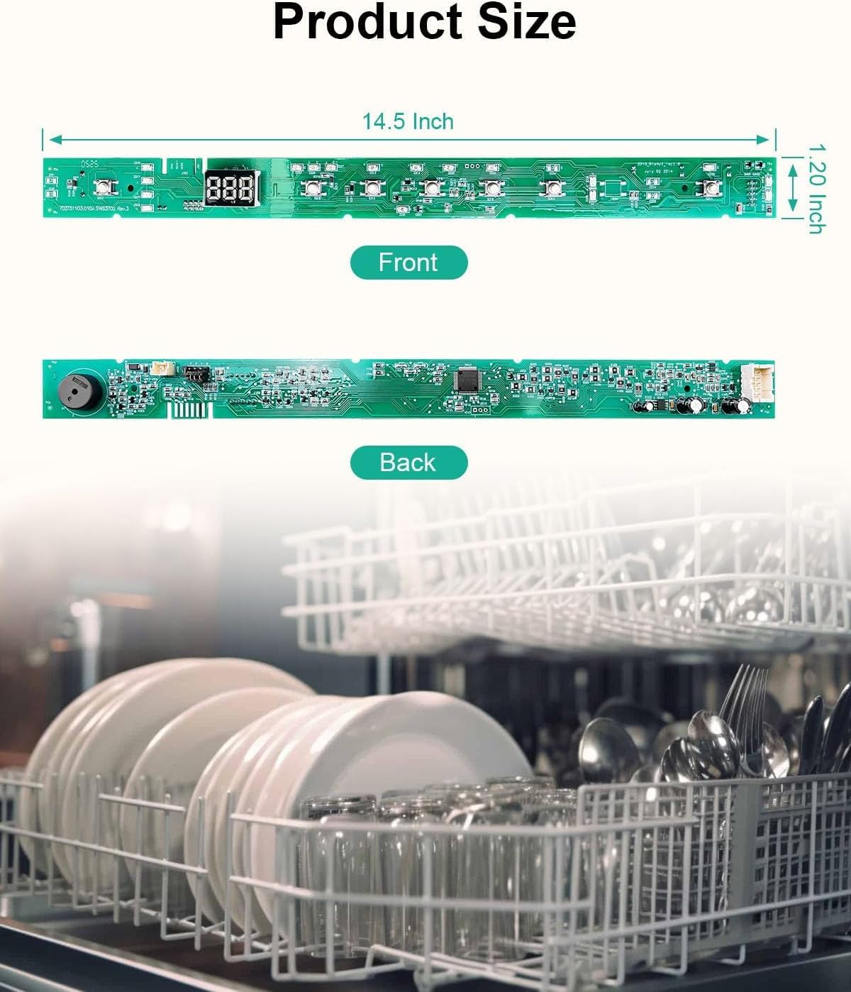 WD21X31910 WD21X23461 User Interface Control Board Fit for GE Dishwasher