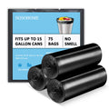 15 Gallon Black Trash Bags, 75 Count