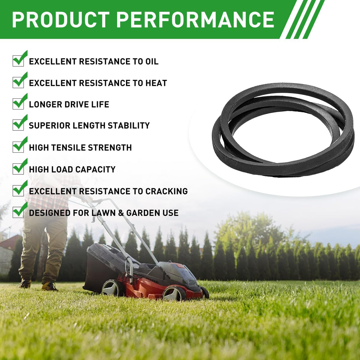 197253 429636 Mower Deck Belt Replace Craftsman Poulan AYP 532197253 197253 5 429636 532429636 for John Deere M84136