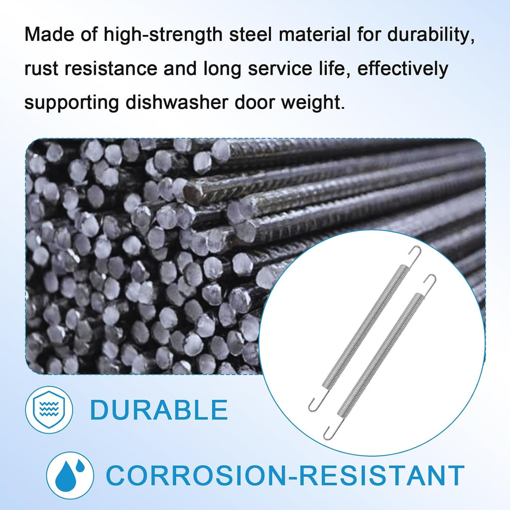 Upgraded 2 Pack 4970ED4004G Dishwasher Door Spring Hinge Compatible With LG