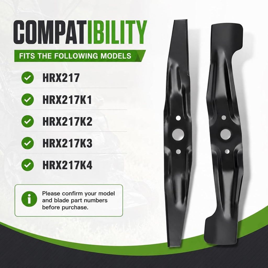HRX217 Lawn Mower Blade Set Compatible with HRX217K1-K4 Mowers