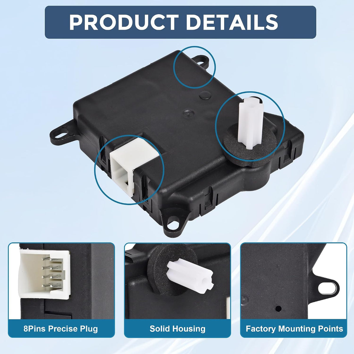 HVAC Blend Door Actuator Fit for 1997-2004 F150 Replaces 604-205