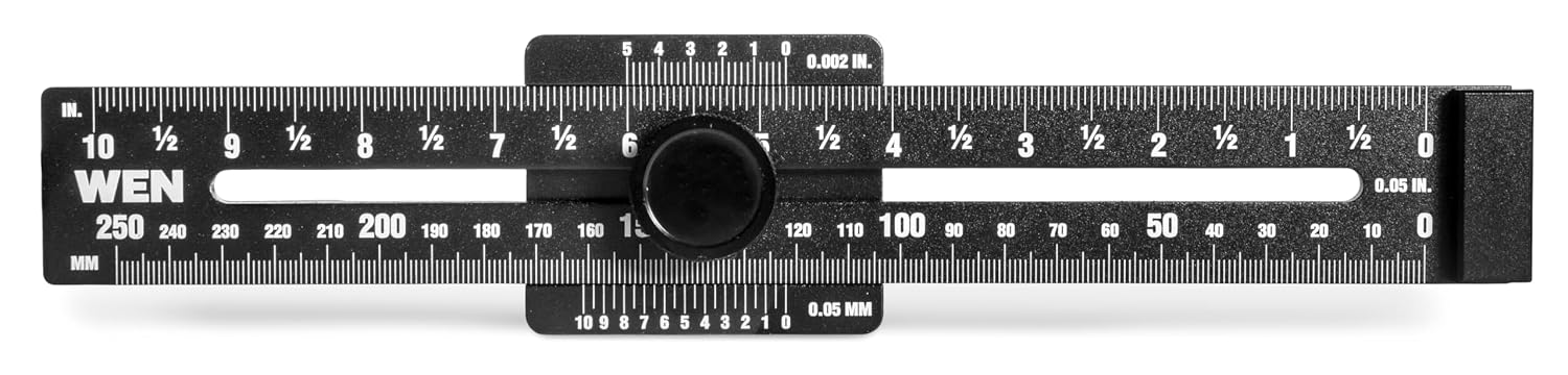 10-Inch Aluminum Offset Marking Gauge and Layout Tool with Laser-Etched Scale (ME252R)