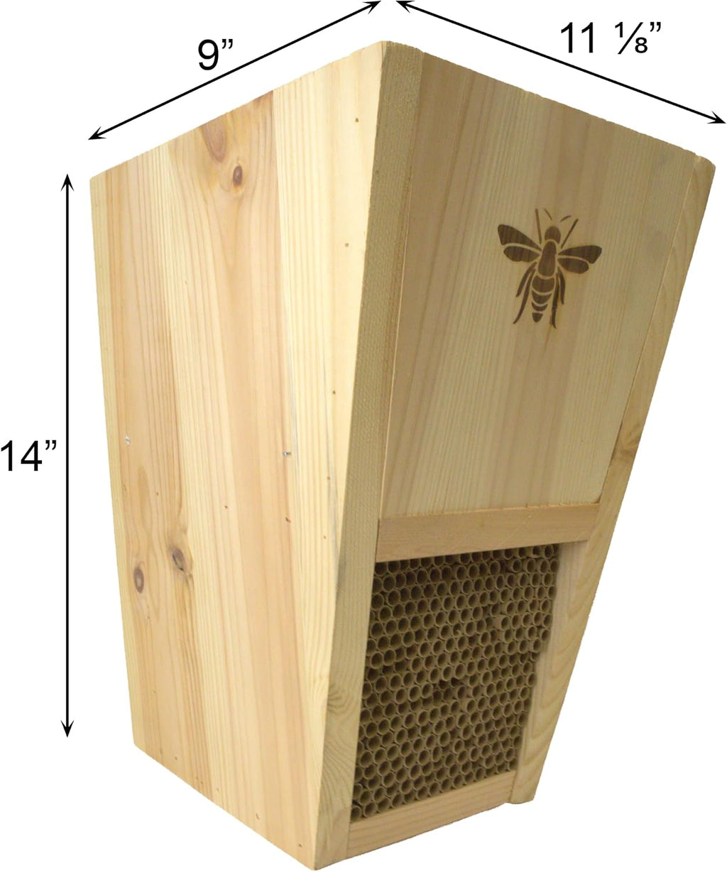 Durable Cedar Mason Bee House & Planter by Woodlink