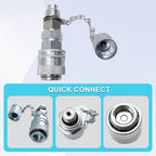 ackacoo G1/8 Quick Connect Coupler Coupling for Cat J-ohn D-eere Excavator