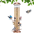 15" Metal Tube Bird Feeders for Outdoors Hanging