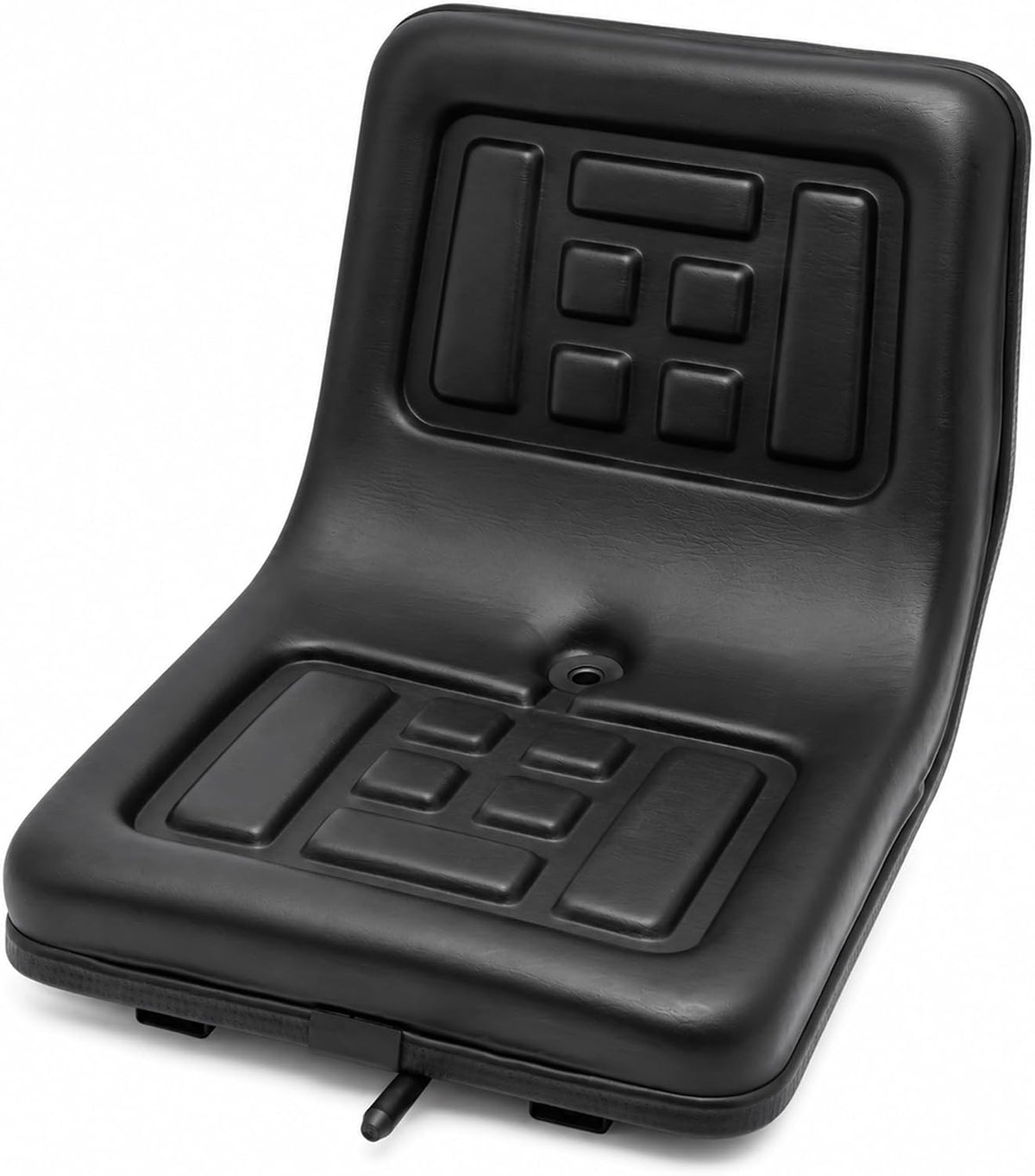 Universal Forklift Tractor Seat Cushion Lawn Mower Seat | Replacement Seats with Drain Groove & Adjustable Slide Rails