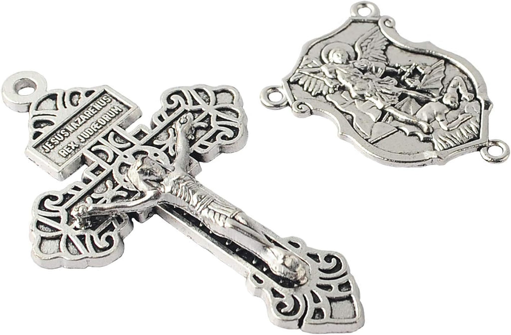 Rosary Making Pardon Crucifix Centerpiece St Michael Shield Medal