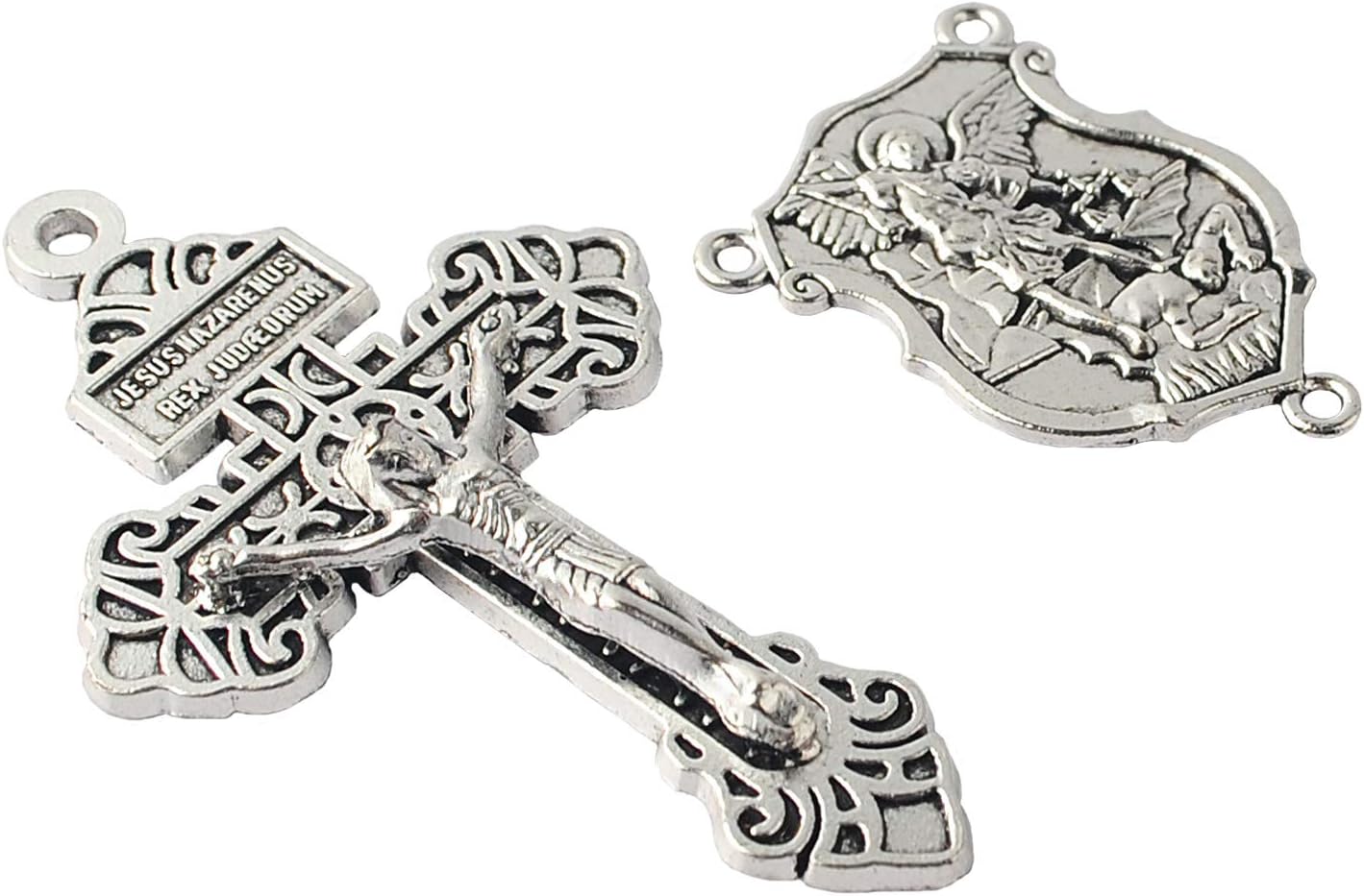 Rosary Making Pardon Crucifix Centerpiece St Michael Shield Medal